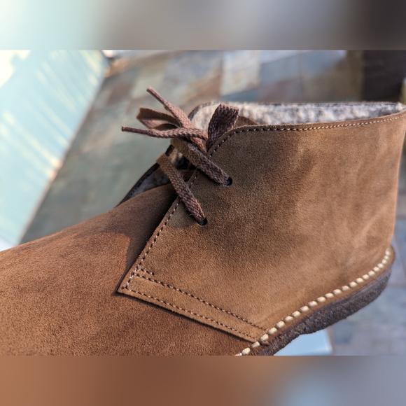 NEW JCrew MacAlister shearling-lined suede boots - Auburn - Size 8.5 Mens - Picture 14 of 14